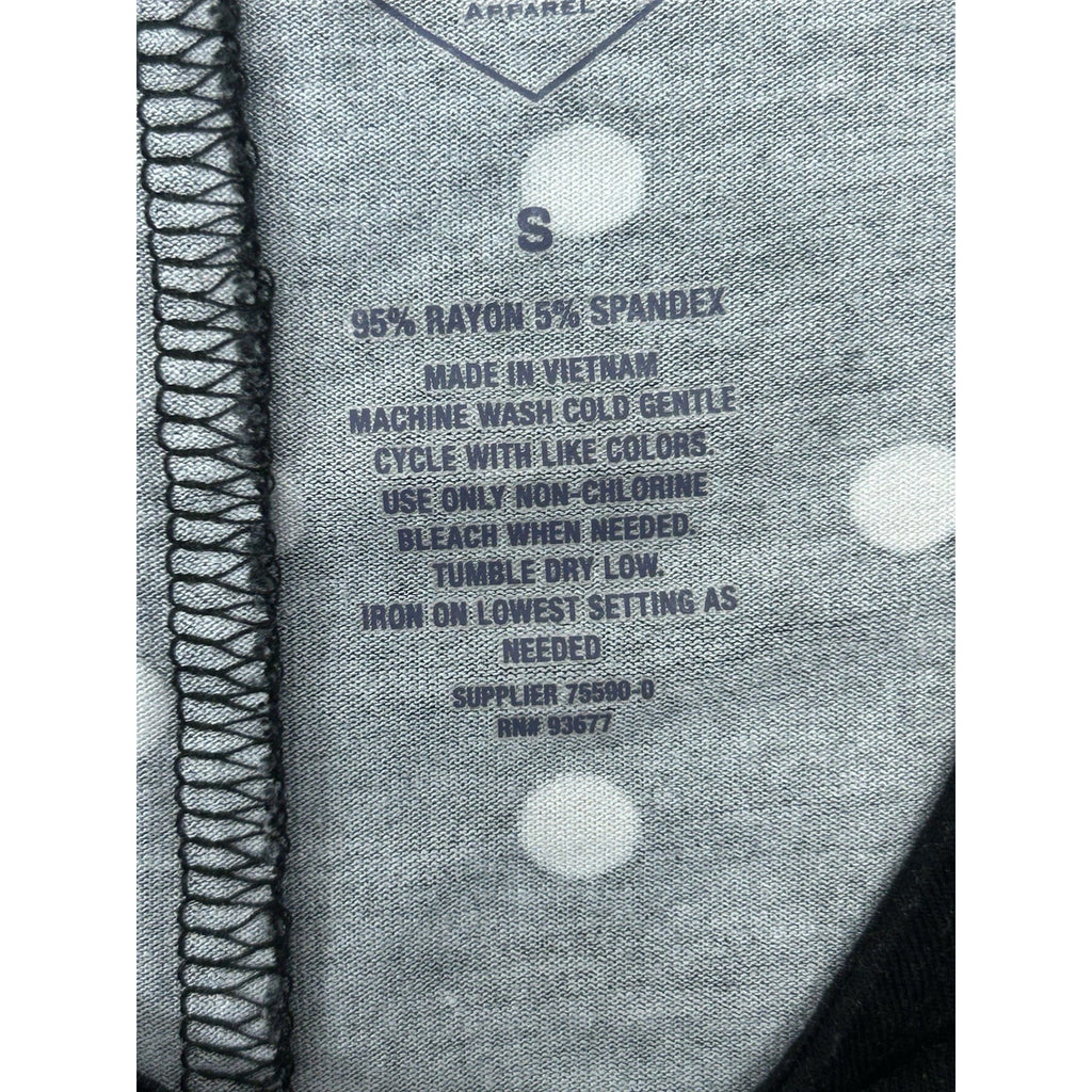 St Johns Bay T Shirt Black And White Polka A Dot Dress/Small.