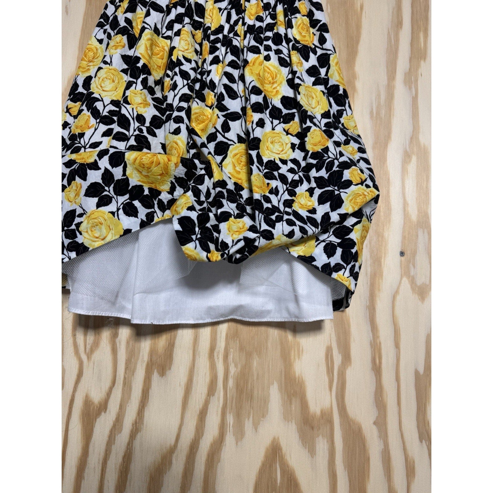 BONNIE JEAN FLORAL SUN DRESS WITH LACE TULLE SKIRT Sleeveless Girls Size 10