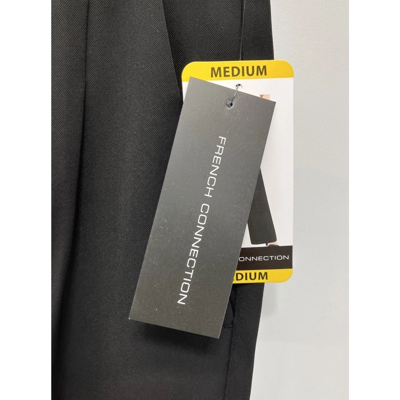 NWT French Connection Women's Wide Leg Trouser Color Black Size Medium