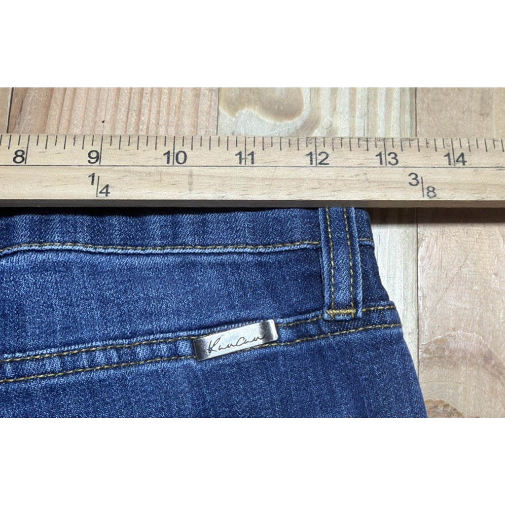 KanCan Mid-Rise Flare Leg Dark Blue Stretch Jeans 3/25x33