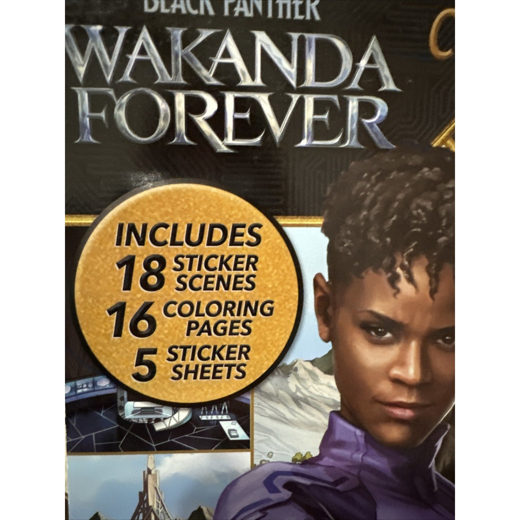 Black Panther Wakanda Forever Create-A-Scene Sticker Pad Marvel Bendon 2022