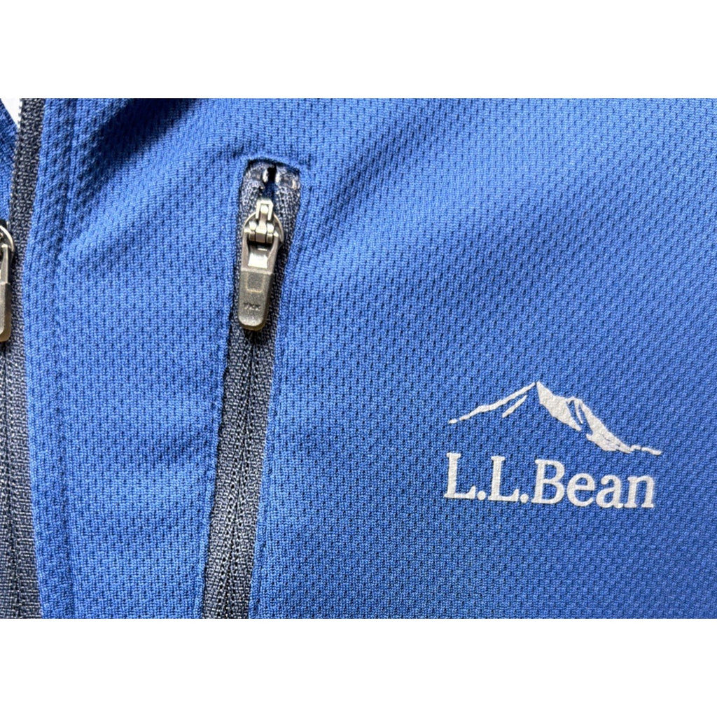 LL Bean Mens M Jacket Top Ridge Runner 1/4 Zip Pullover 2 Tone Slightly Fitted