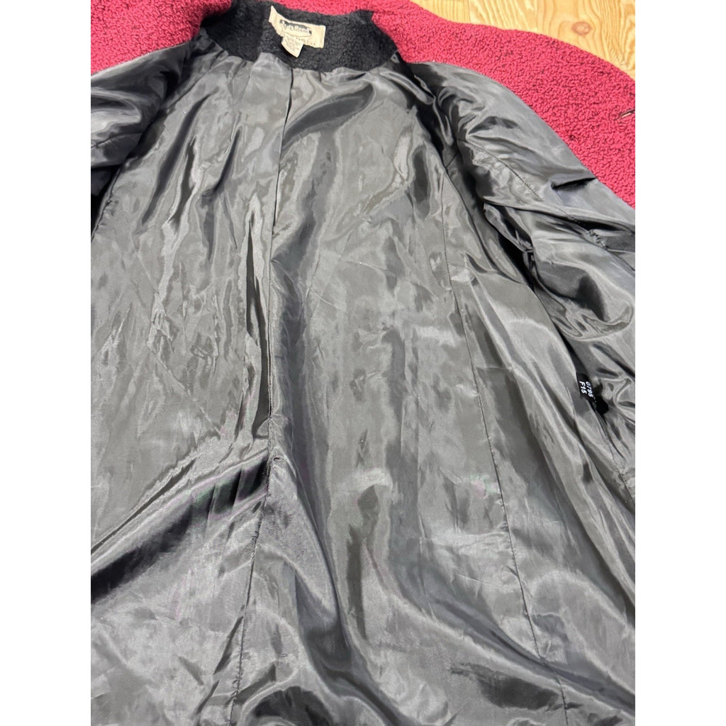 MARK REED WOMEN'S WOOL COAT, SIZE 8 Petite Heavy Button Closure Fitted Style