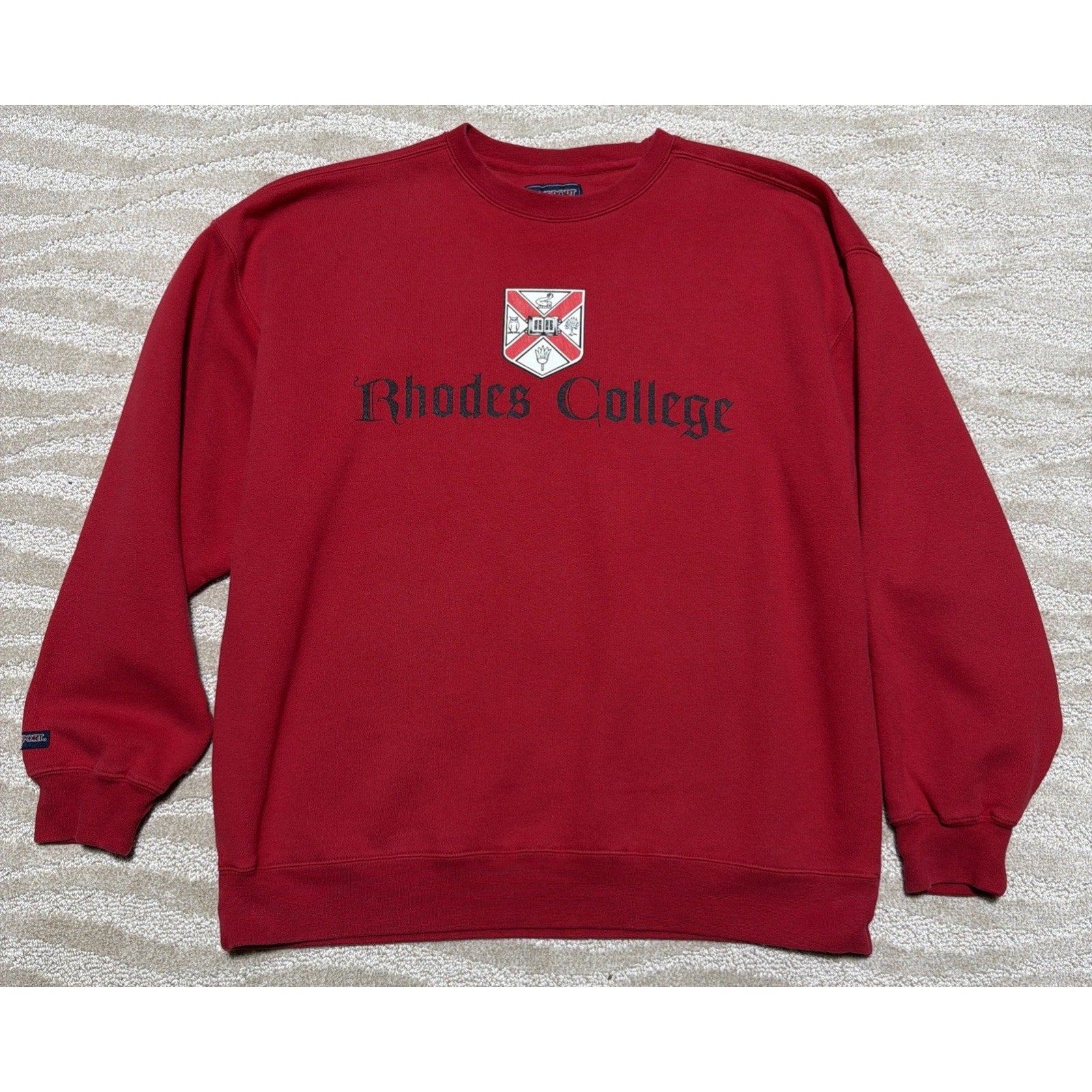 Vintage Rhodes College Soft Fleece Sweatshirt Mens XXL Crewneck Student Alumni