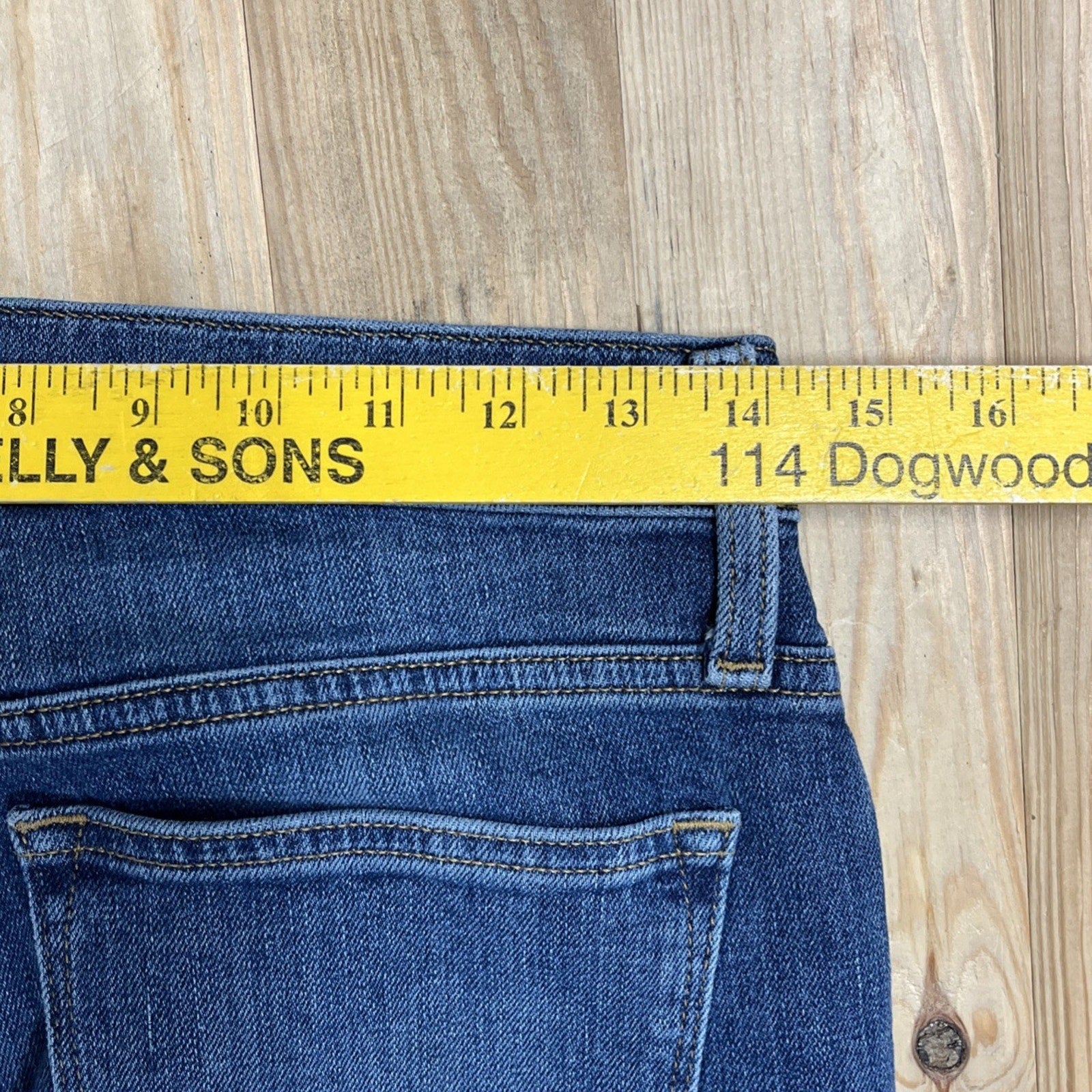 J Crew Womens Jeans Blue Tag Size 25 Mid Rise Slim Boyfriend Denim