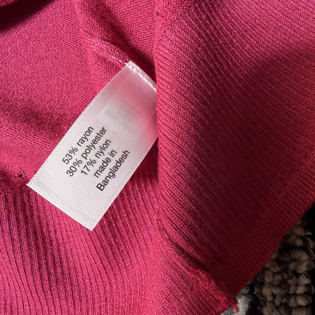 Lane Bryant Sweater Womens 14/16 Pink Boat Neck Tunic Sweater Pullover NWT