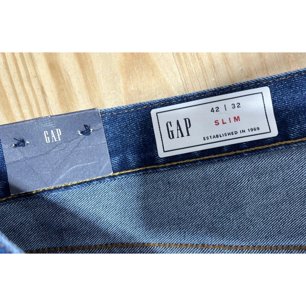 Gap Men's 365 Temp Slim Straight Performance Jeans Size 42x32 NWT