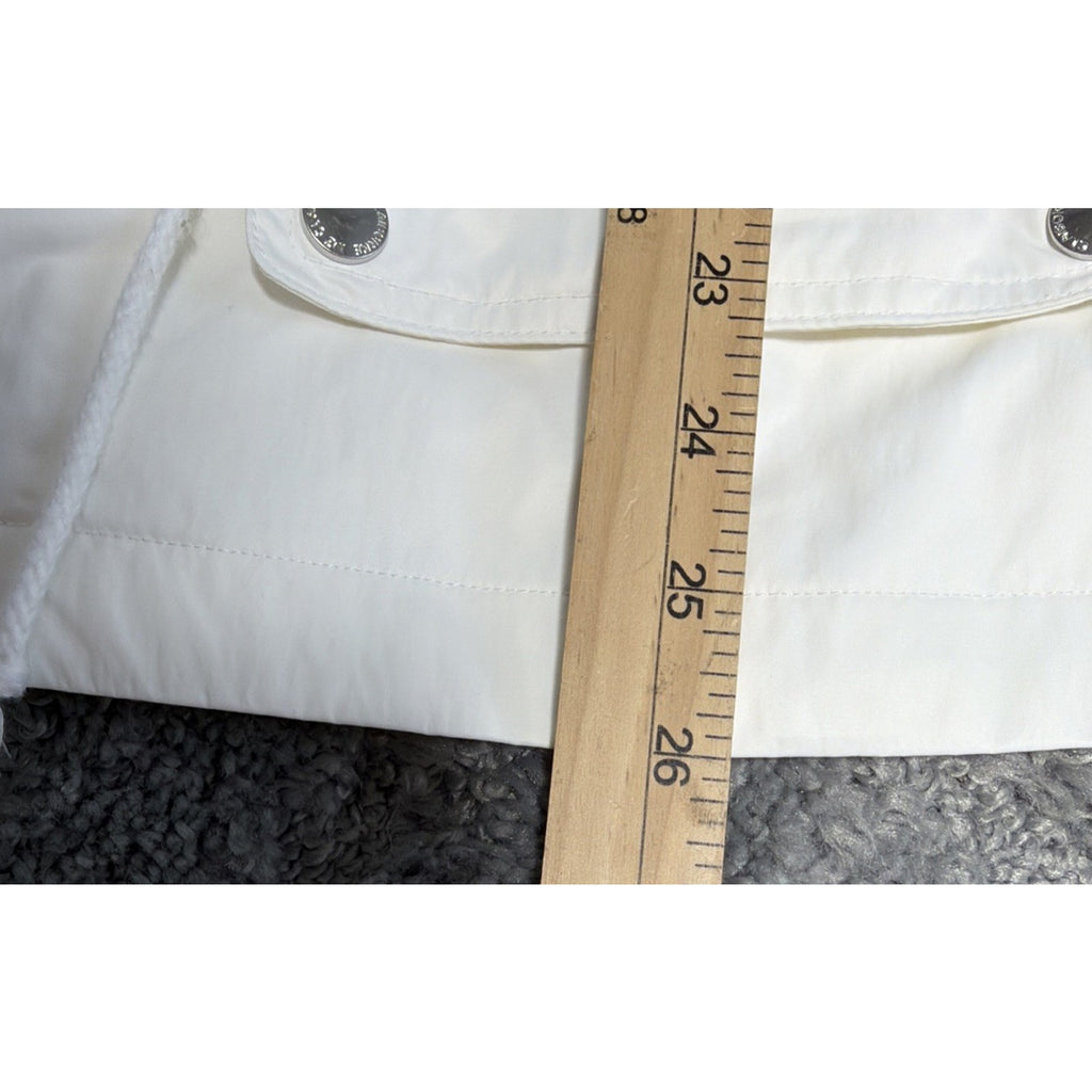 Liz Claiborne Jacket Rain Coat XL White Hooded