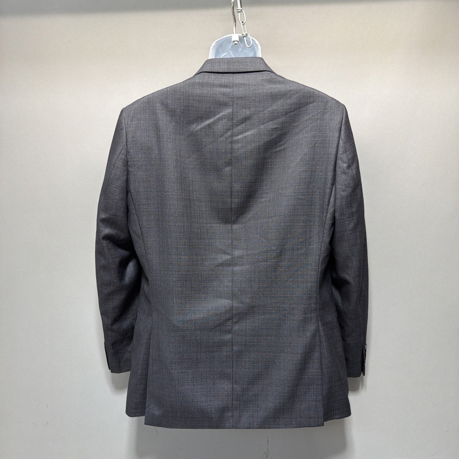 Bar iii Mens Slim Fit Sport Coat Gray Wrinkle Free Suit Jacket Blazer 40R NEW