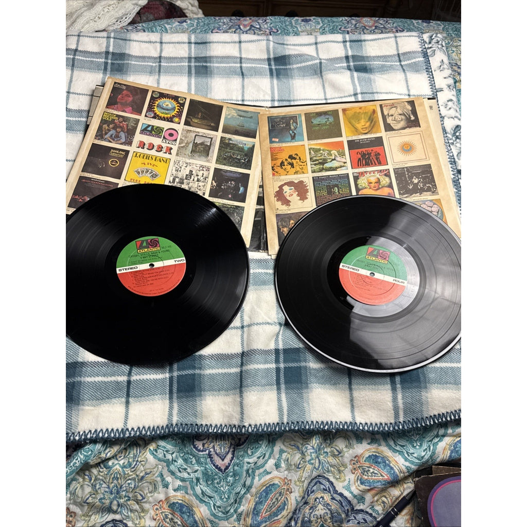 CROSBY STILLS NASH & YOUNG "4 Way Street" Atlantic SD2902 2 LP Records VG