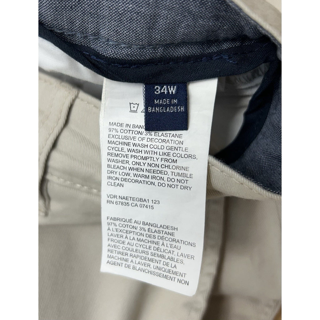 Nautica Flex Shorts Mens 34 Flat Front Classic Fit Clipper Short NWT.