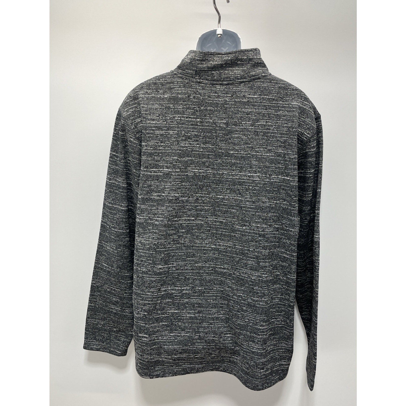 Chicago White Sox Mens Majestic 1/4 Zip Longsleeve Fleece Grey Shirt Size XL EUC