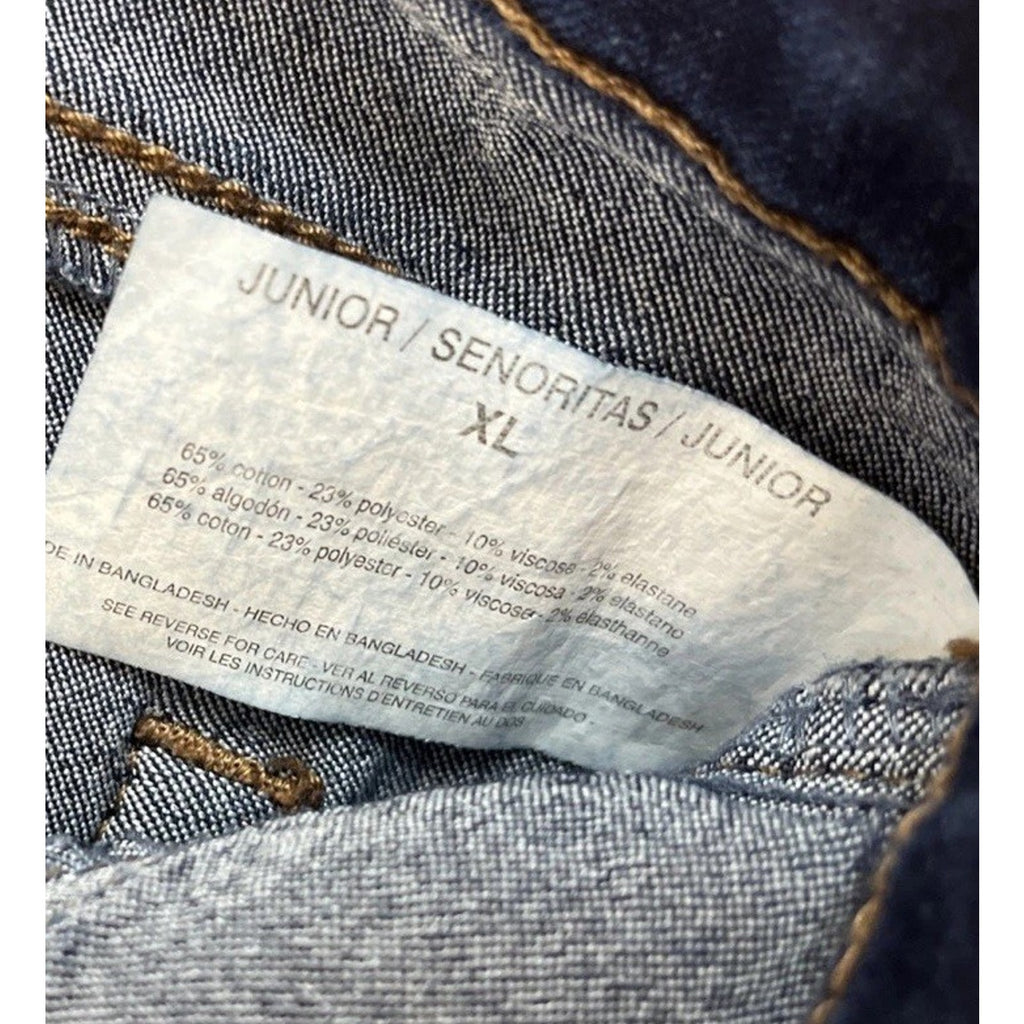 l.e.i. Jeggings Womens Size XL Dark Blue Stretchy Denim Pull On