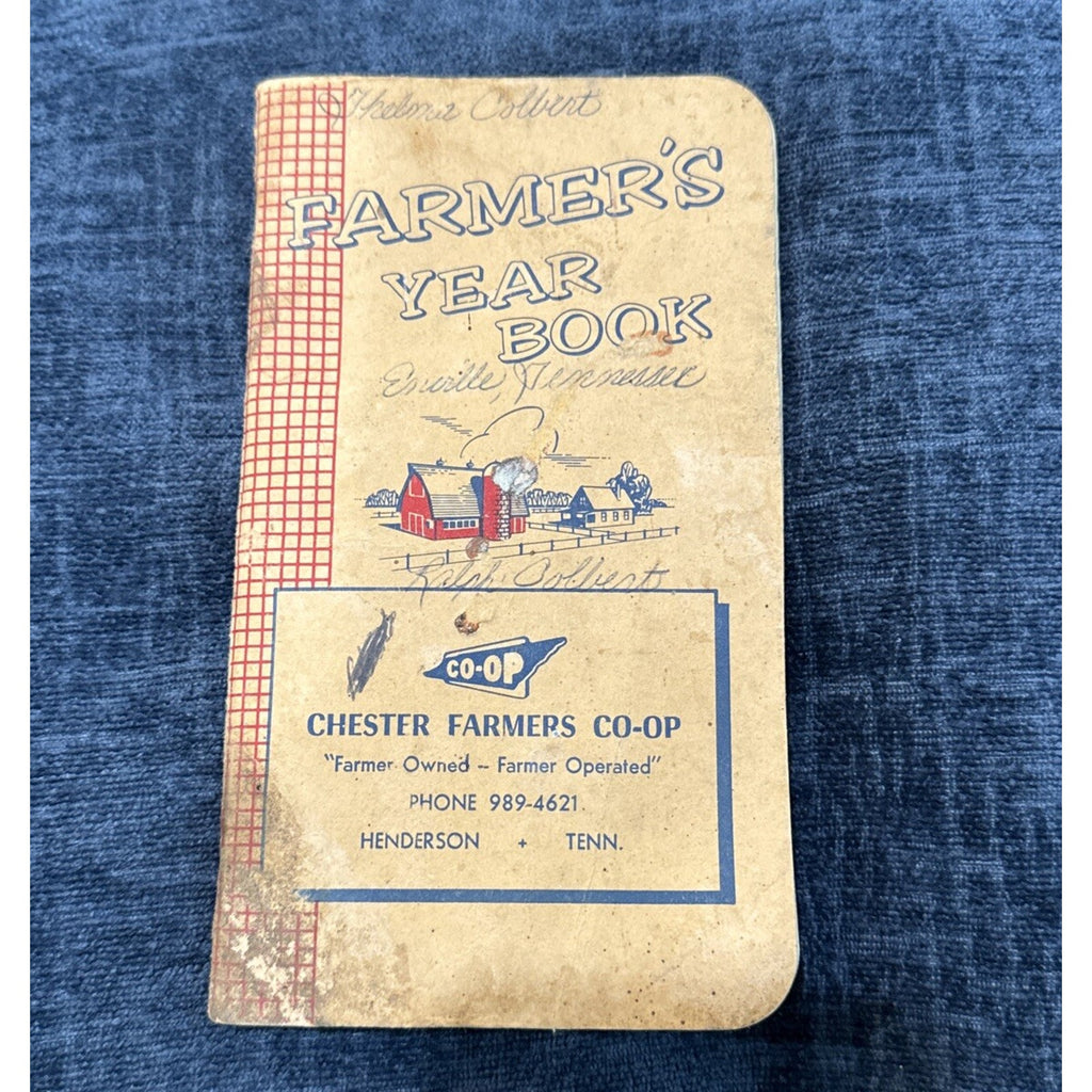 Vintage 1967 Farmer's Year Book Booklet Henderson Tennessee Feed History