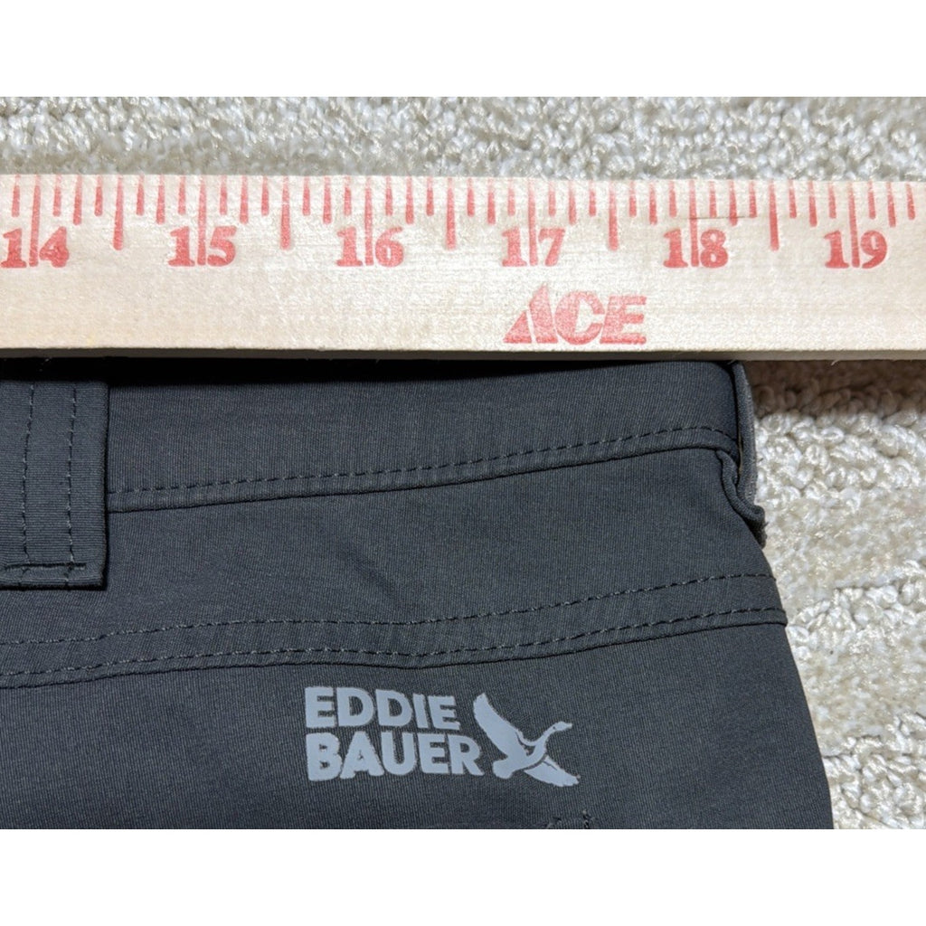 EDDIE BAUER Shorts Mens 36 x 10 Storm Gray Rainer Hiking Outdoor Nylon