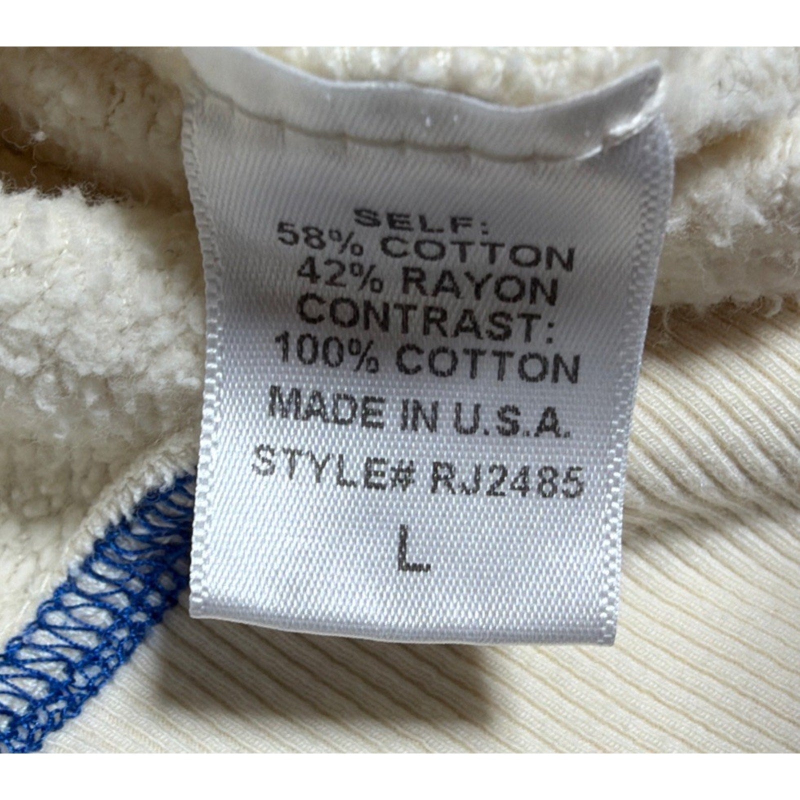 By Together Oversized Thick Stitch Smiley Face Embroidered Fleece Sweater L