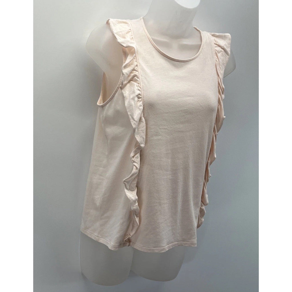 J.Crew women’s Pink ruffle Tank top Size XS