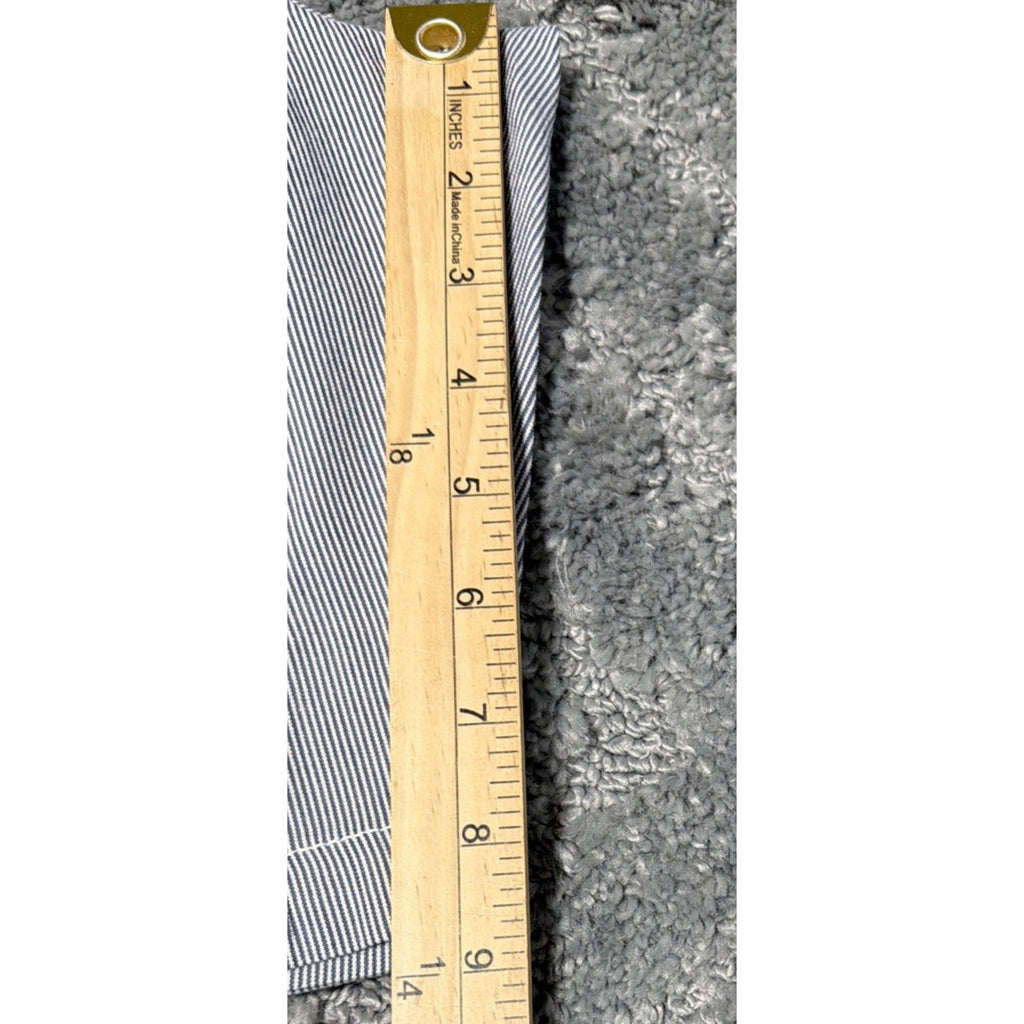 RVCA Nature x Industry Mens Chino Shorts Blue Flat Front Cotton Size 38