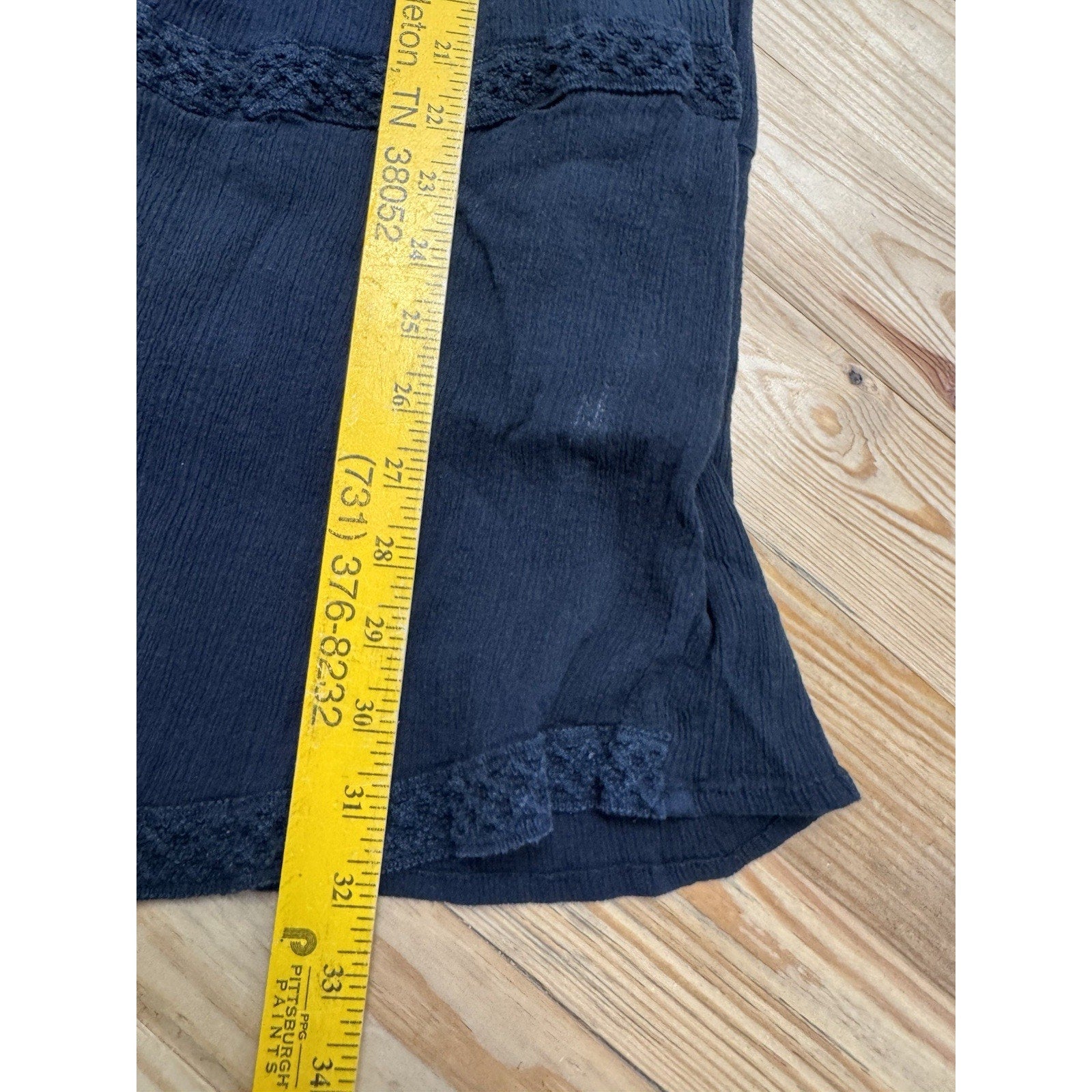 J Gee Women’s Vintage Black Lined Skirt Size Large