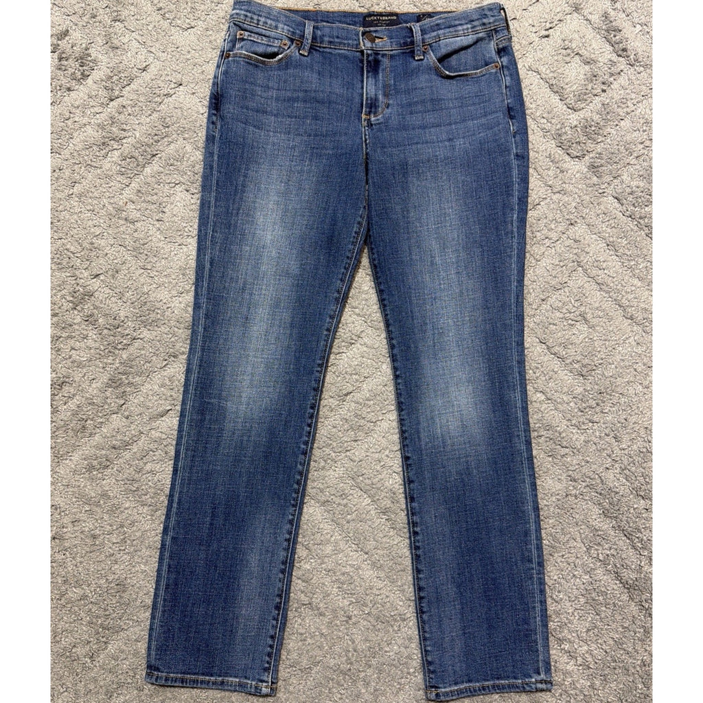Lucky Brand Sweet Straight Leg Denim Jeans Women's 8/29 Med Wash Mid-Rise