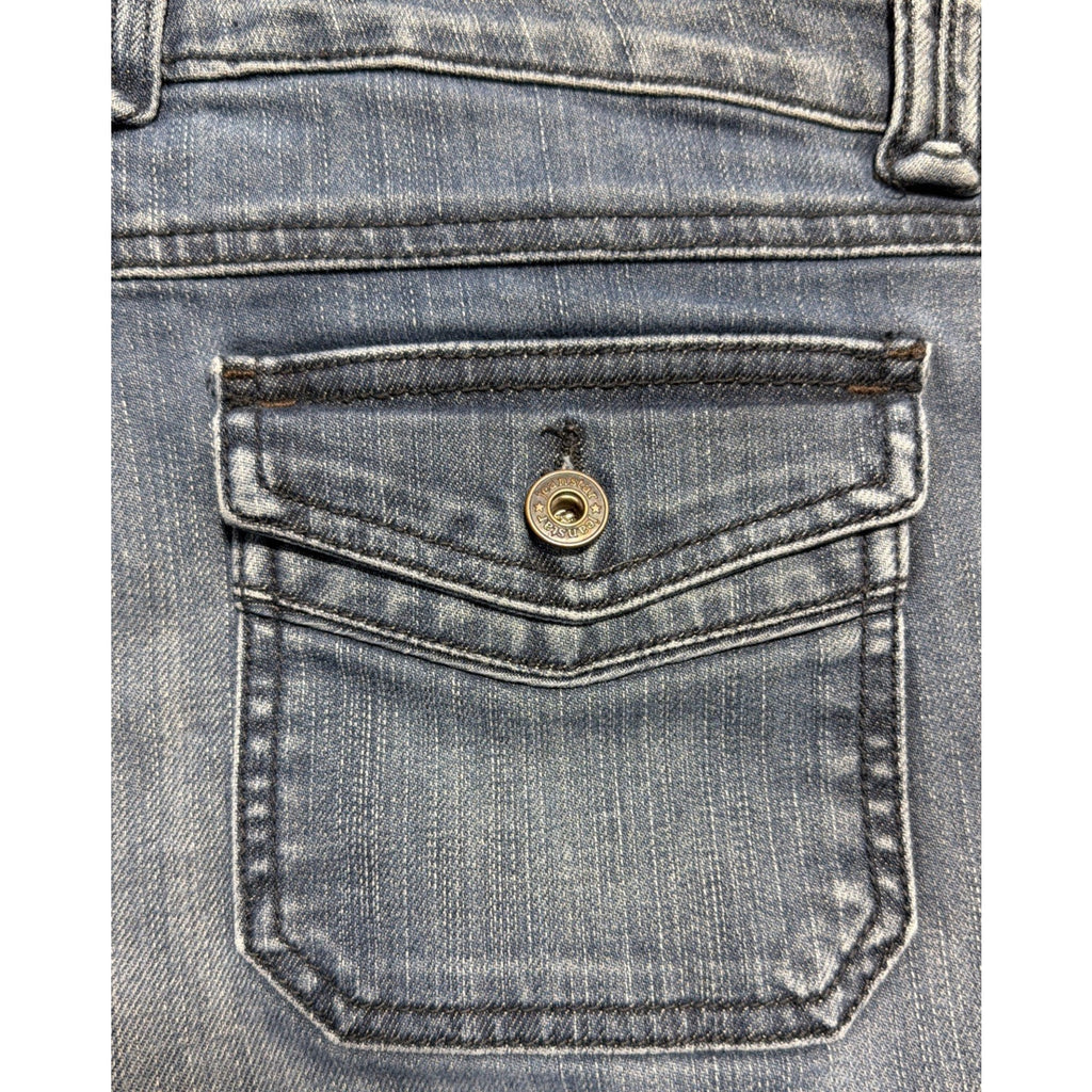Jeanstar Jeans Flap Pocket Flare Leg Boho Denim Womans Vintage Size 10 31x31