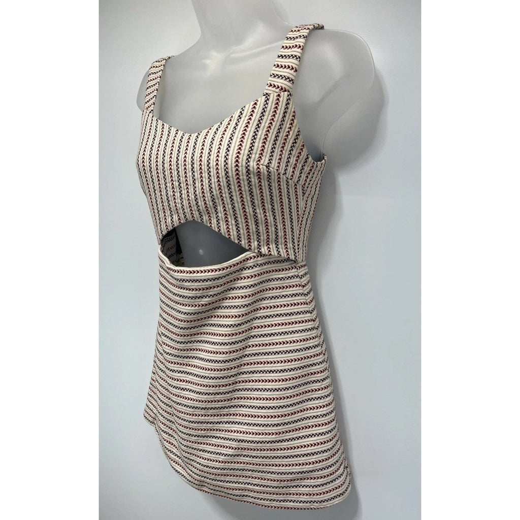 Zara Trafaluc Collection Romper Women Small Striped Cutout Mini
