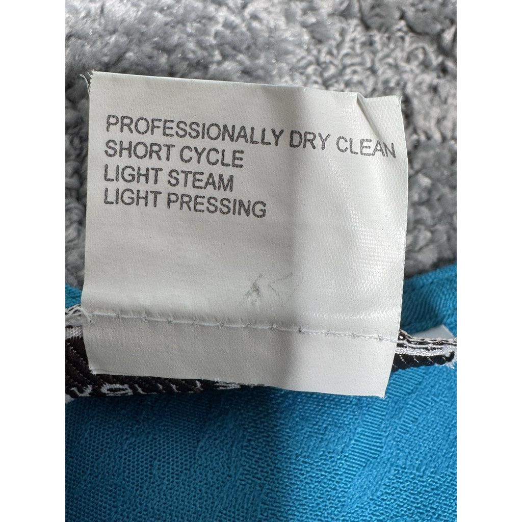 Karin Stevens Teal Maxi Dress Set Womens 14 Regular Vtg Padded Shoulders