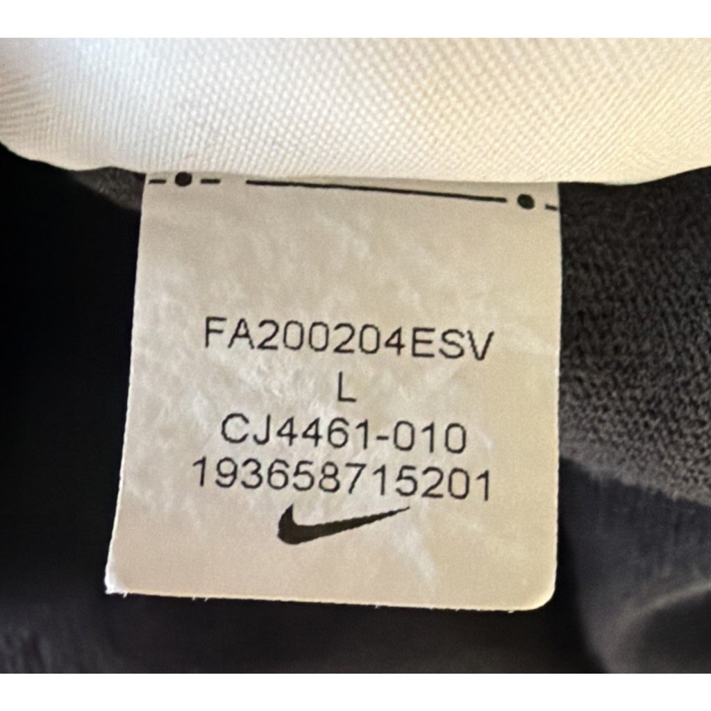 Vintage Y2K Black Nike Polo Shirt Embroidered Size Large CJ4461-010