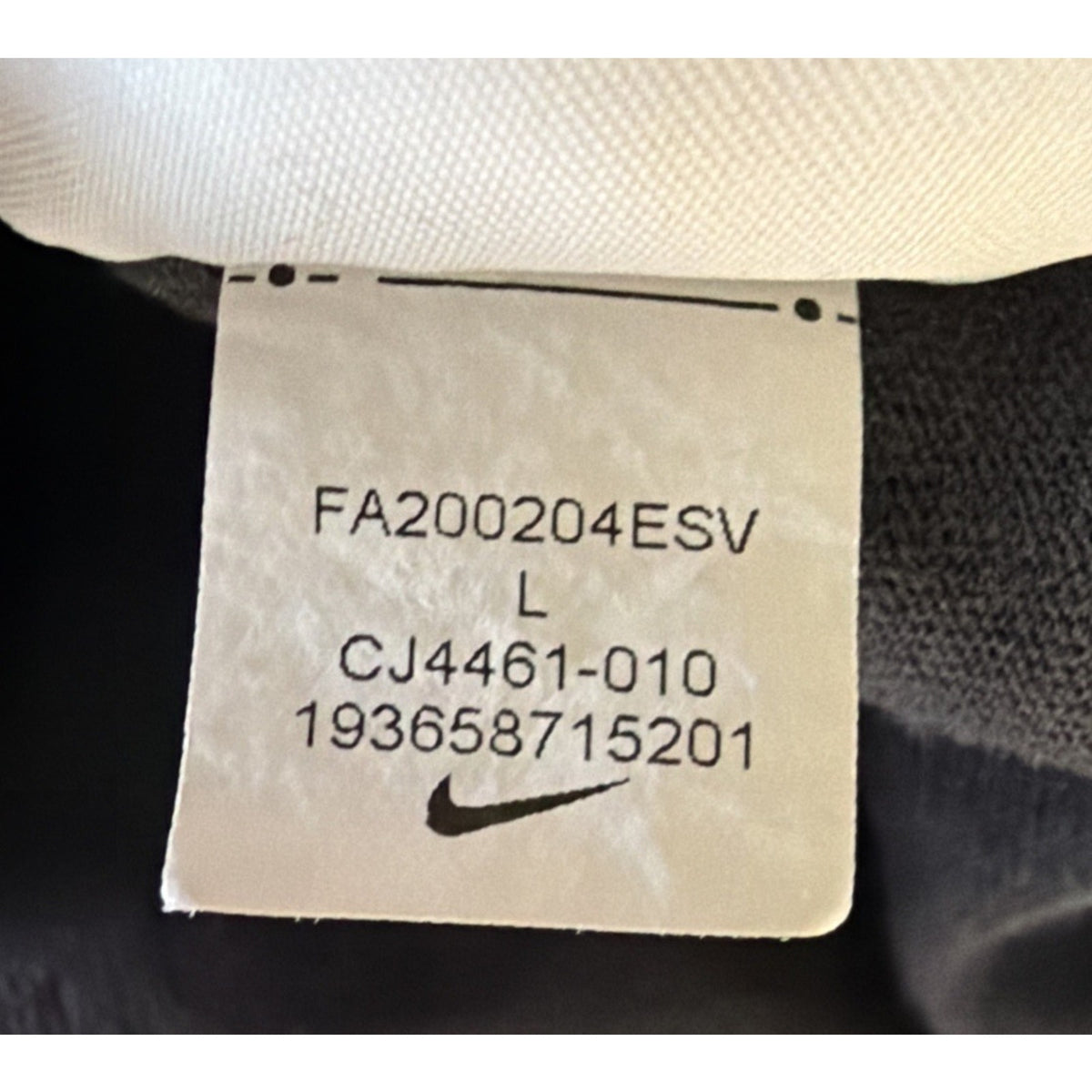 Vintage Y2K Black Nike Polo Shirt Embroidered Size Large CJ4461-010