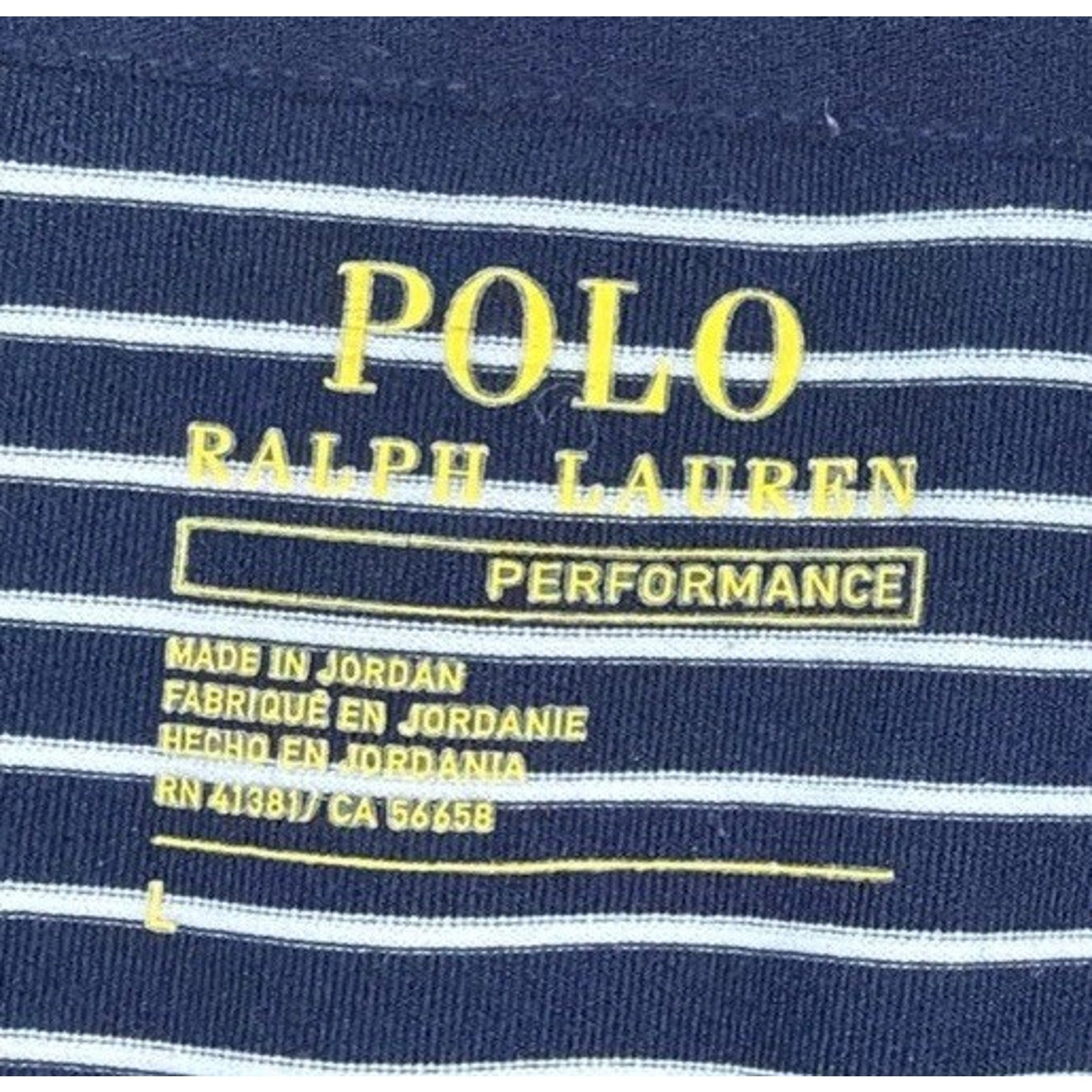 Polo Ralph Lauren Performance Blue Short Sleeve Golf Polo Shirt Men's Size L