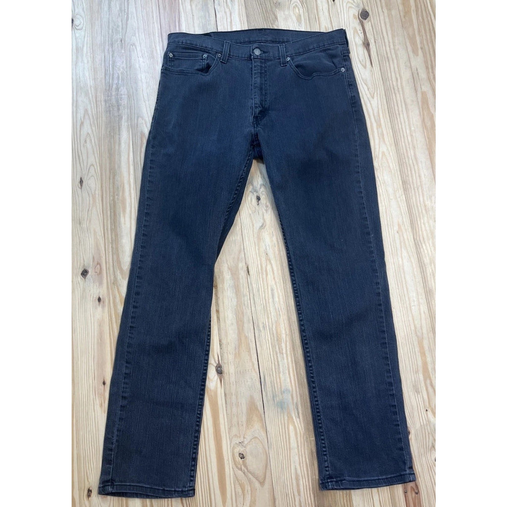 Levi's 559 Relaxed Straight Leg Black Denim Jeans Men's 36x34