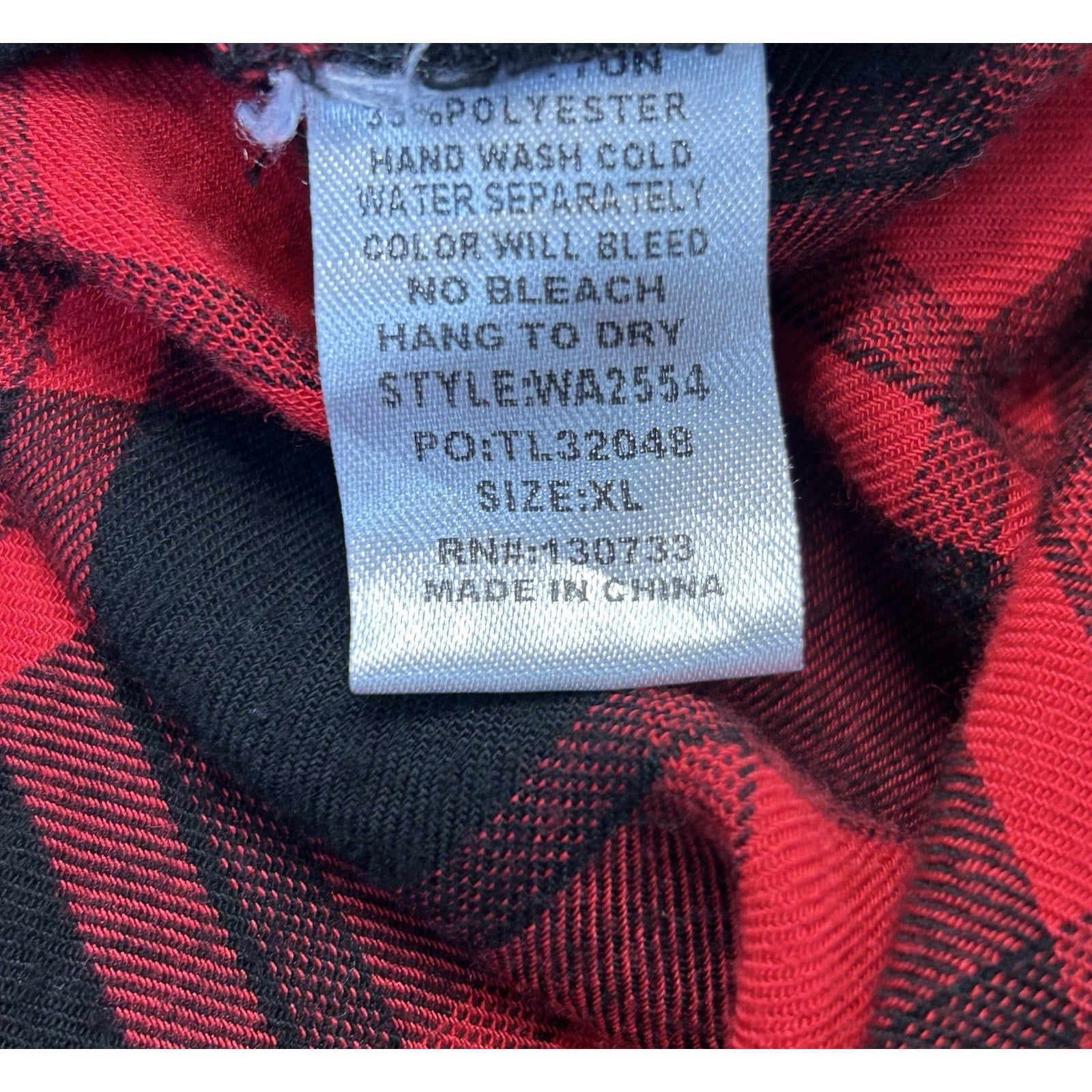 Umgee Medium Carmen Buffalo Plaid Half Button Tunic XL