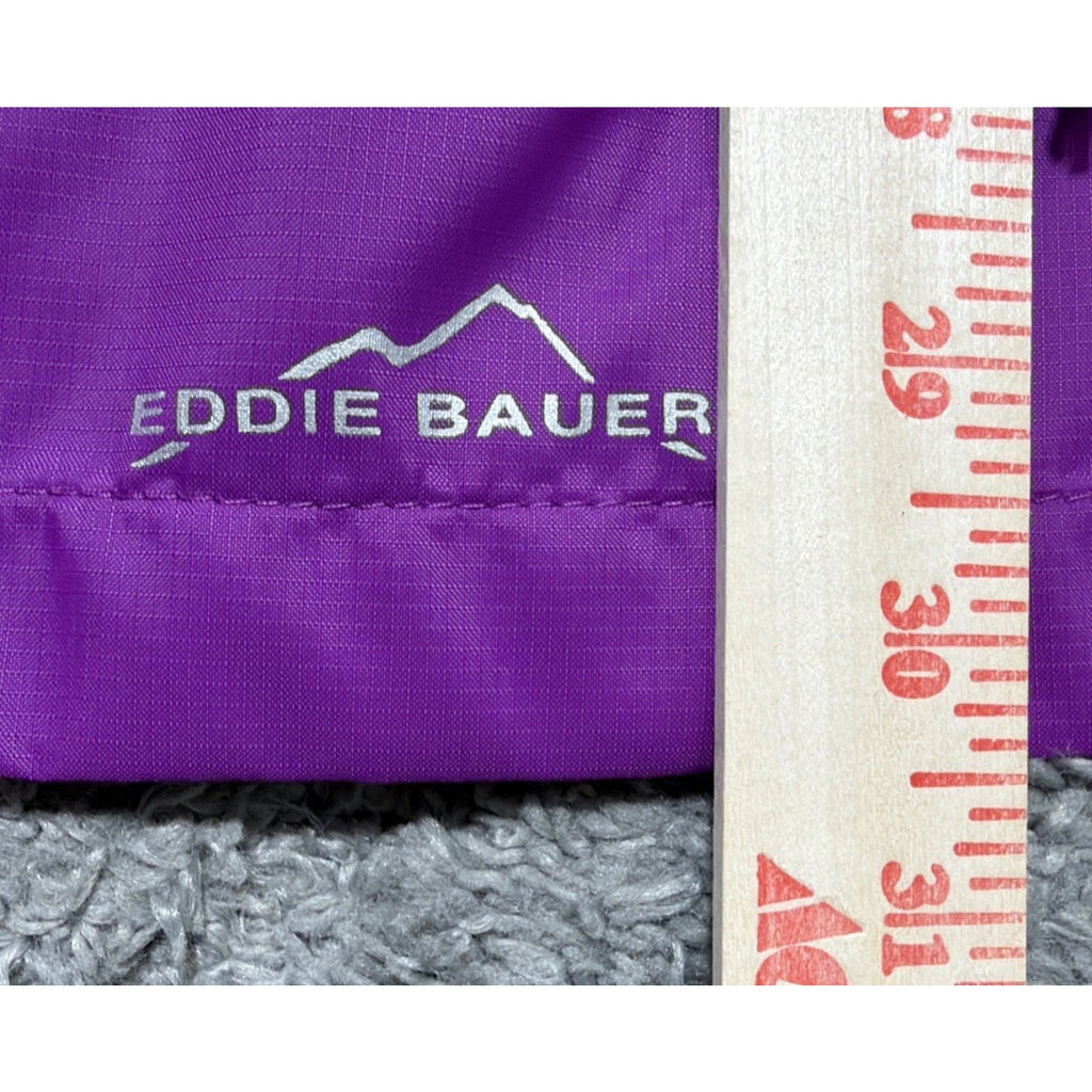 Eddie Bauer Purple XL Windbreaker Jacket Hiking Outdoor Full Zip Rain Shell NWOT