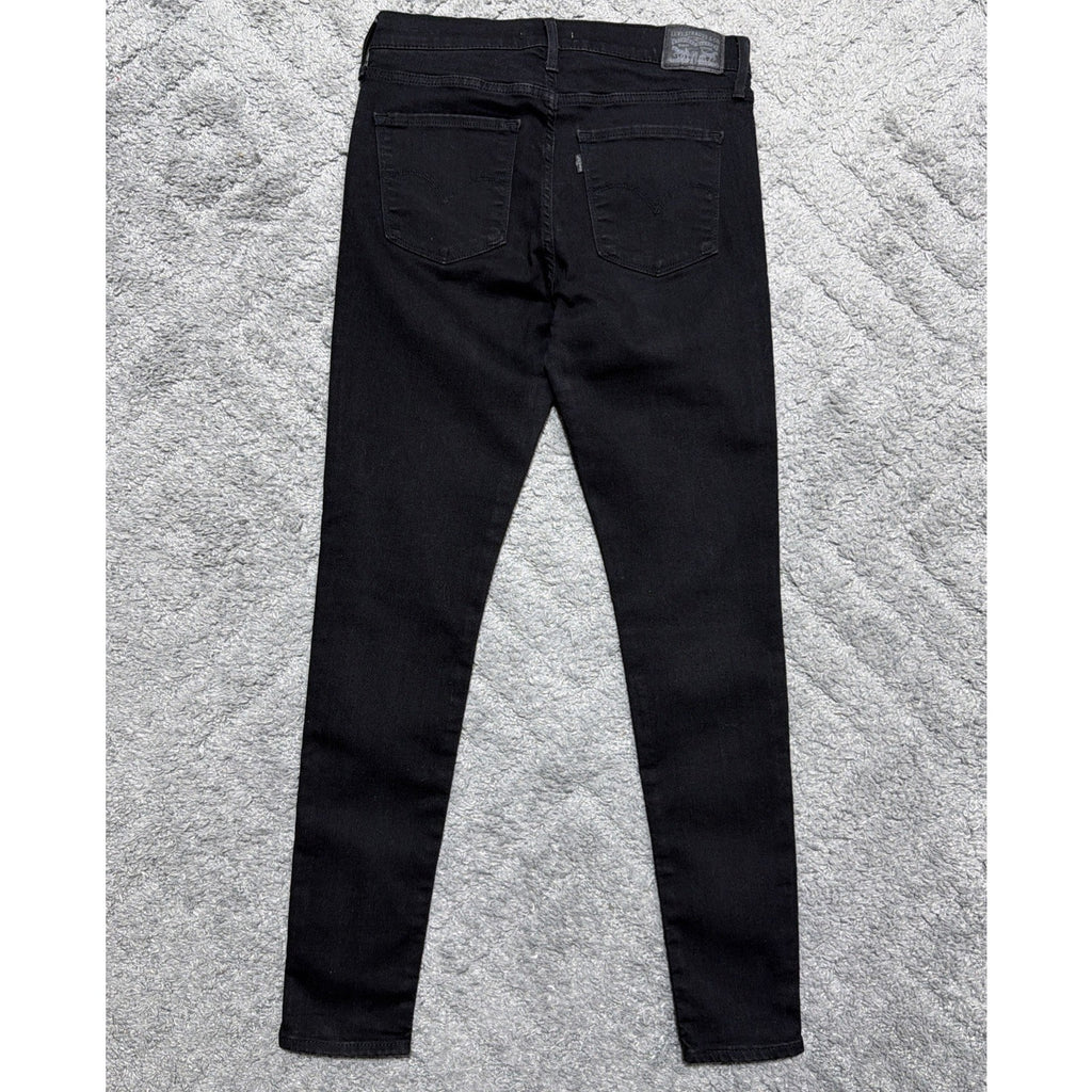 Levi’s 720 High Rise Super Skinny Jeans Womens 30x30 Black Stretch Denim Slim