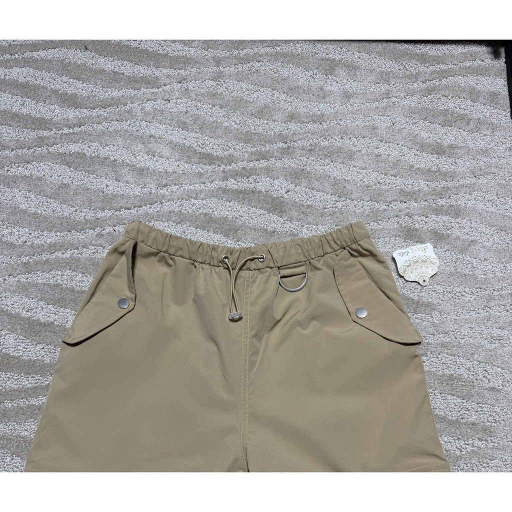 NWT Altar’d State Tan Wide Leg Cargo Pants Women’s Small Elastic Waist Utility