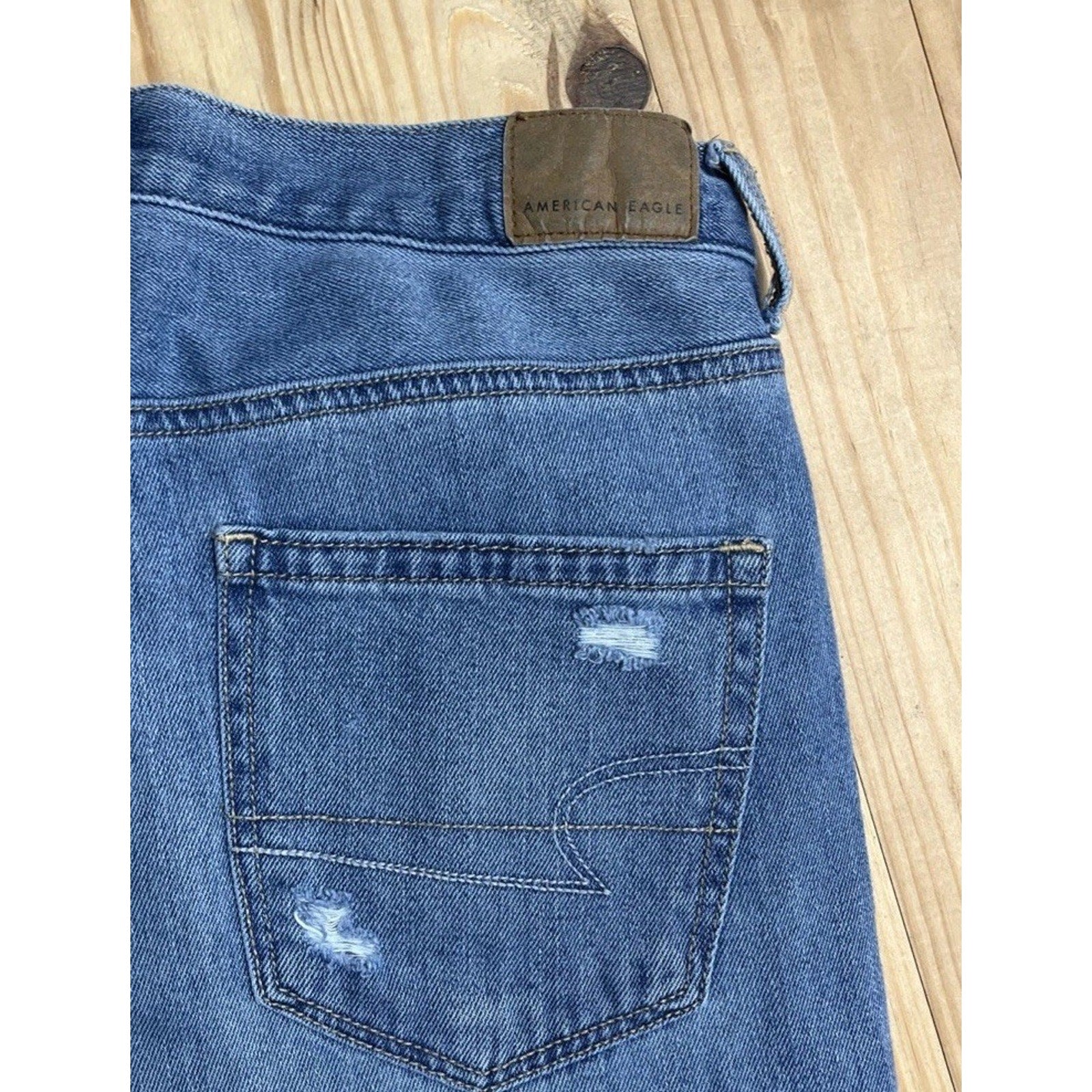 AE AMERICAN EAGLE MOM JEAN STRETCH WOMENS JEANS SIZE 6