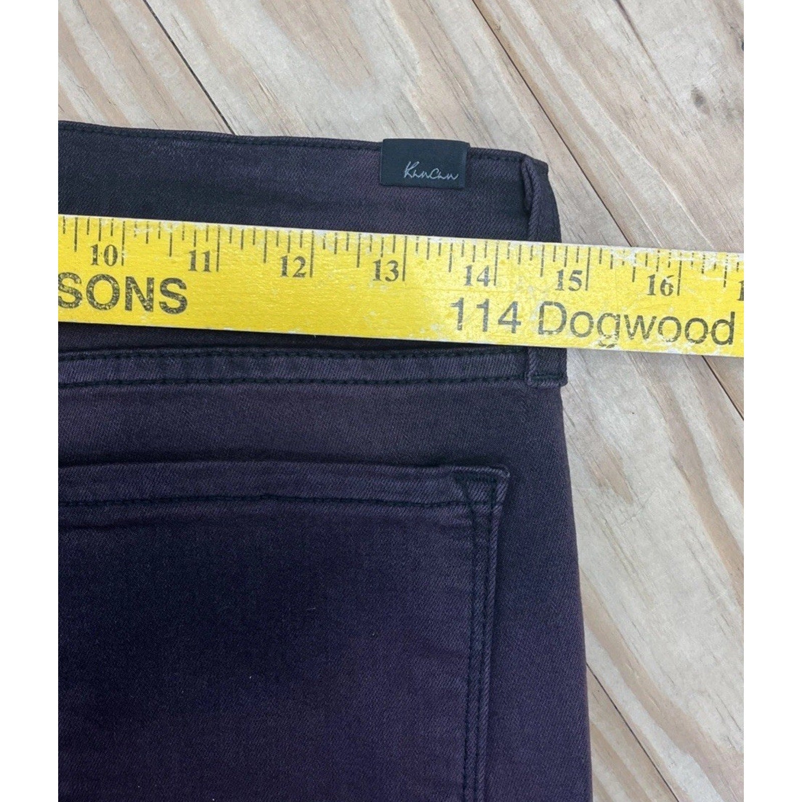 KanCan Women's 27 Skinny Jeans Burgundy Stretch Denim Jegging