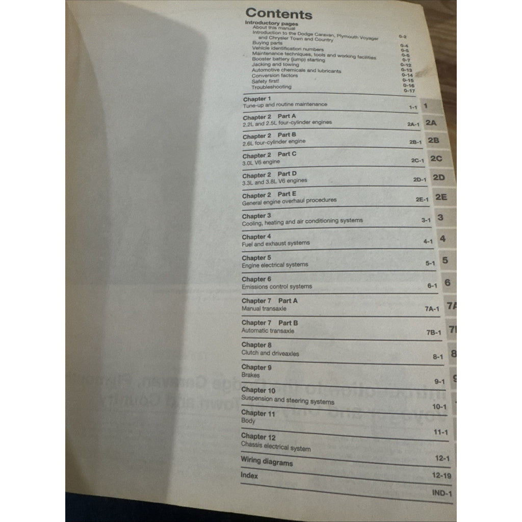 HAYNES 30010 Repair MANUAL 1984-1995 Dodge Caravan Plymouth Voyager Chrysler