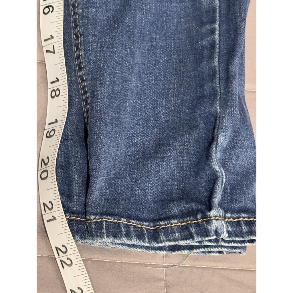 ZCO Jeans Premium Girls size 7 Blue Jeans Distressed Jeans Stretch