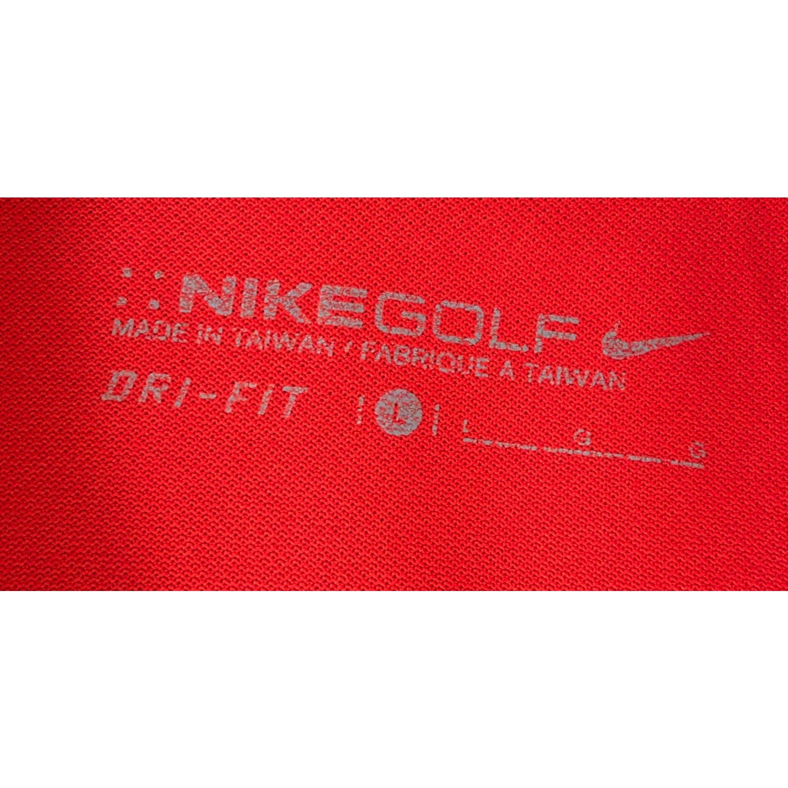 Nike Golf Dri Fit Shirt Mens L Orange Stipe Polo Performance Illini Country Club