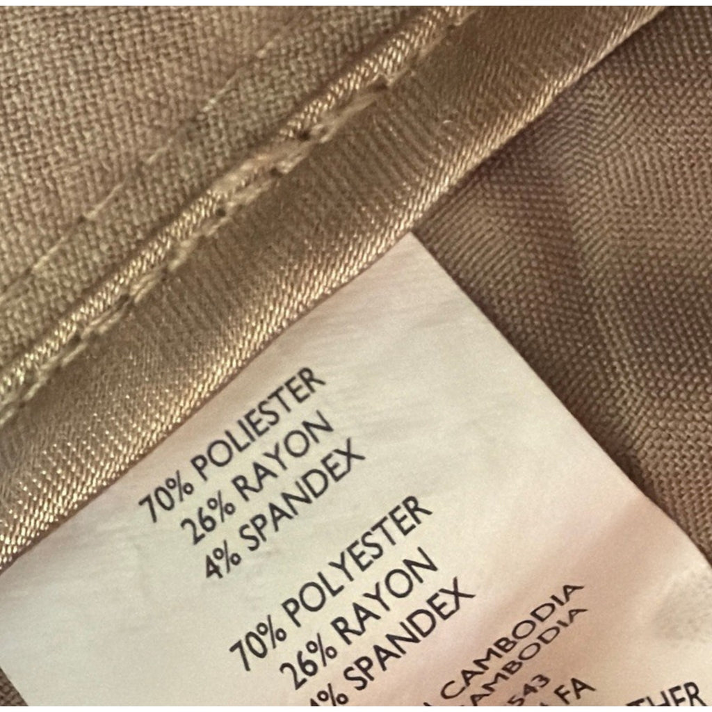 Daisy Fuentes Womens Crop Pants 2 Capri Casual Preppy Career Stretch 29x21