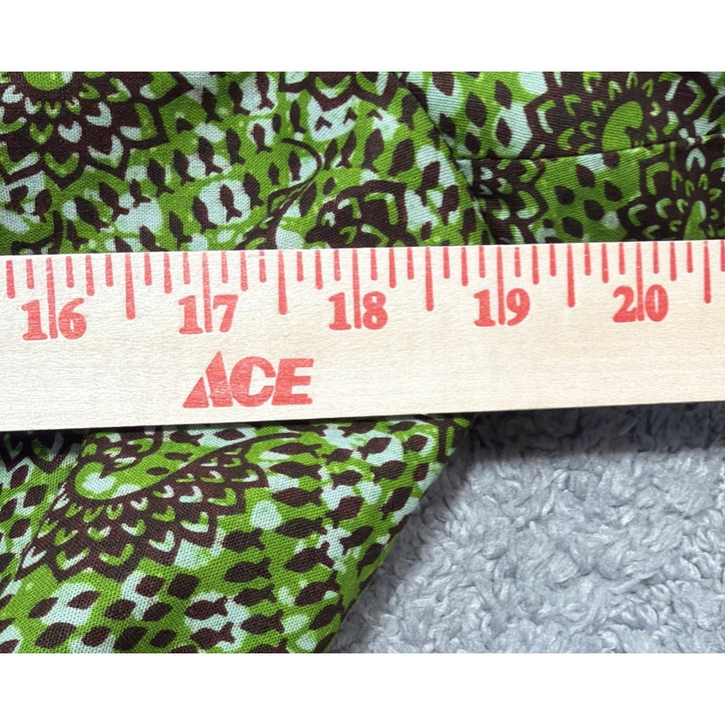 Ayindisa Ginatu Exclusive Women’s Trench Coat Jacket Size 12 Green African Print