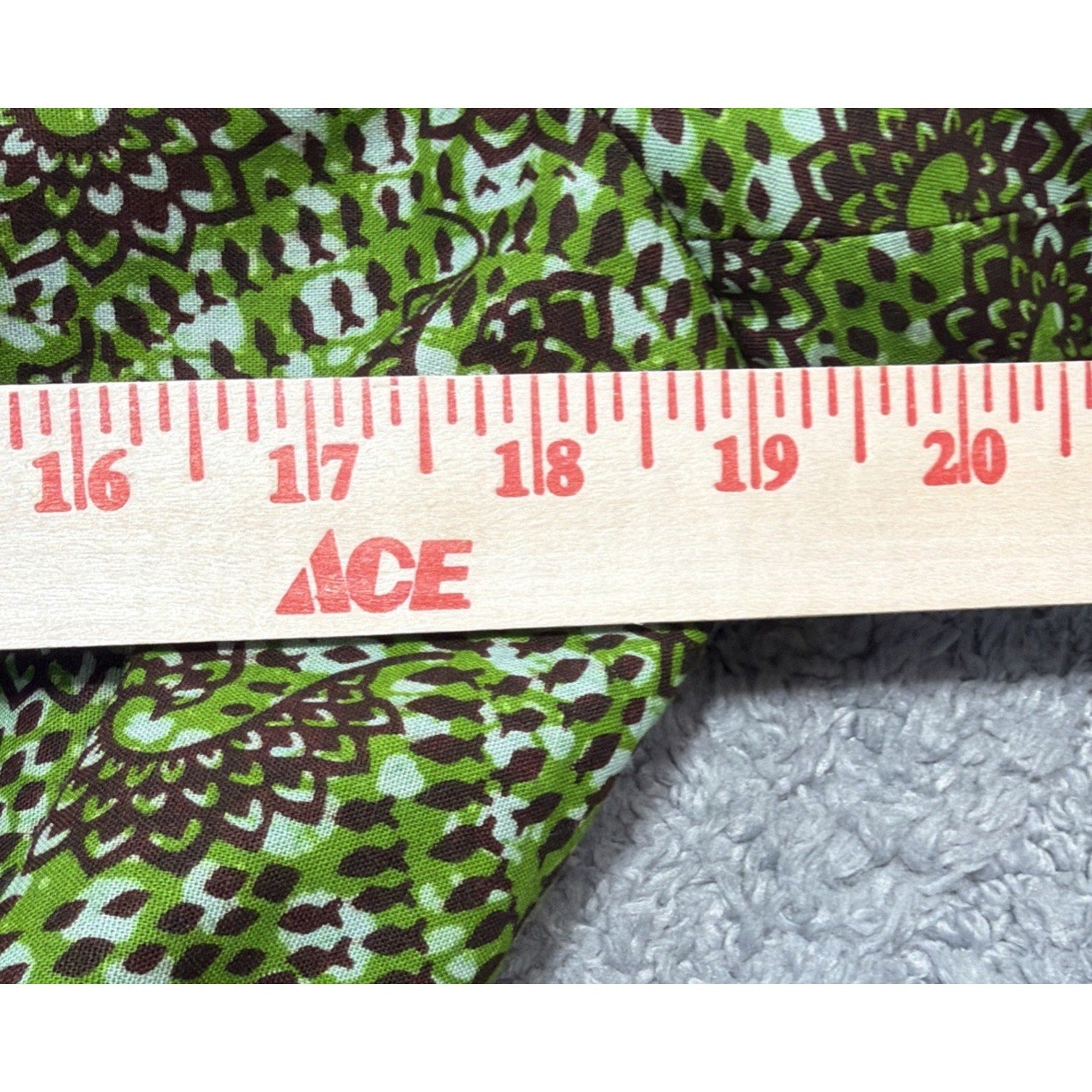 Ayindisa Ginatu Exclusive Women’s Trench Coat Jacket Size 12 Green African Print