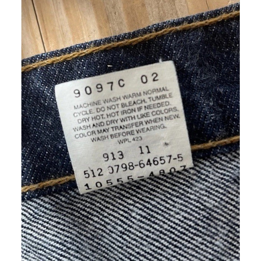 Vintage Levis 555 Mom Jeans Womens 13 Low Rise Guy's Fit Blue USA 90s 31x30