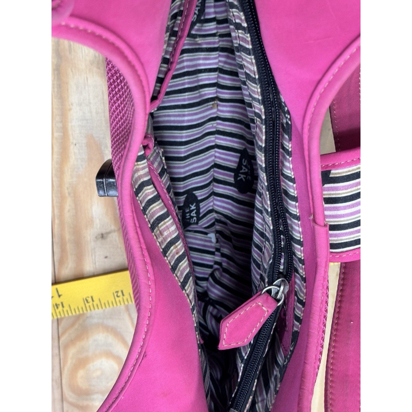 The SAK pink Nylon purse handbag Shoulder Bag Medium