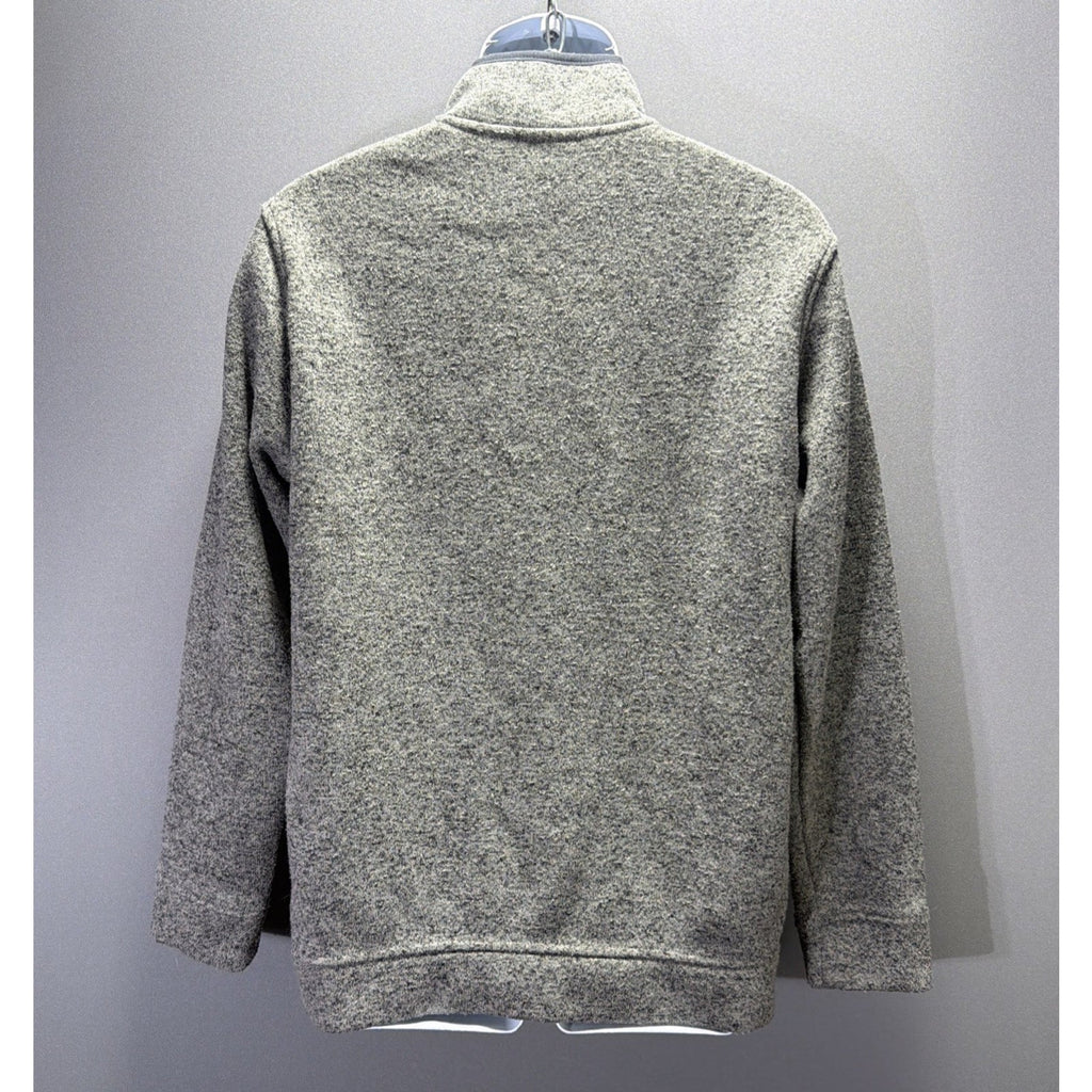 Eddie Bauer Radiator 1/4 Snap Mens Large Biege Fleece Snap Pullover Mock Neck