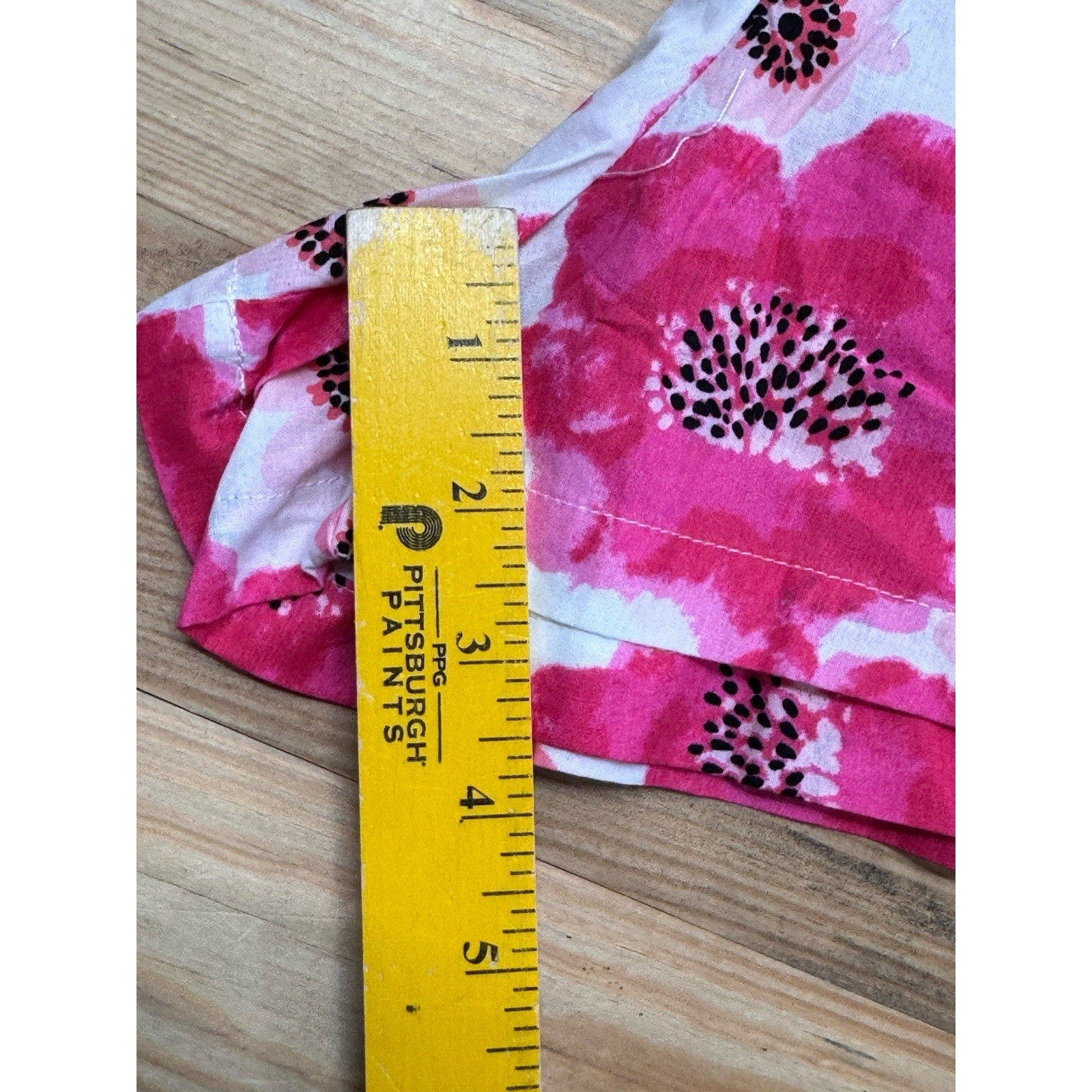TCEC Pink Floral 100% CottonActive Athletic Shorts Size Large Pockets