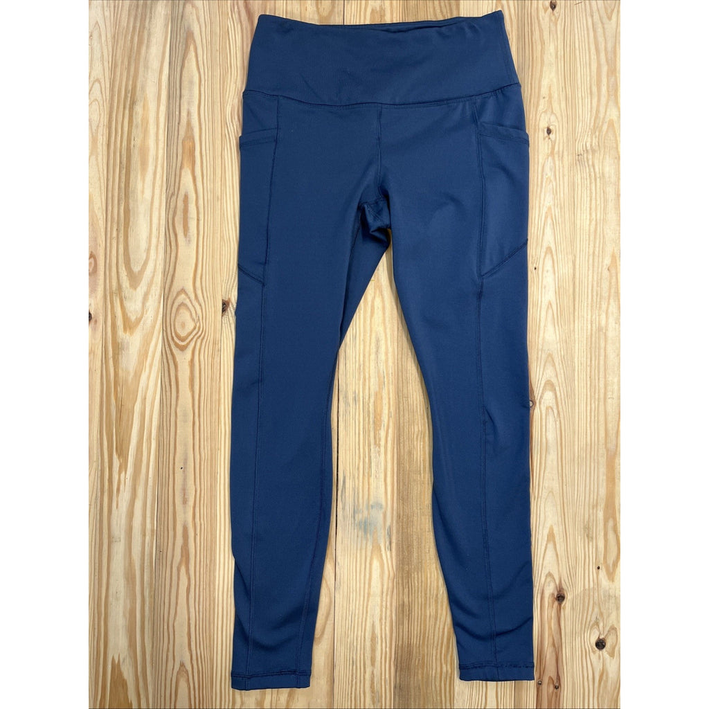 Velocity Blue Fleece Lined Serena Leggings Size M 28”