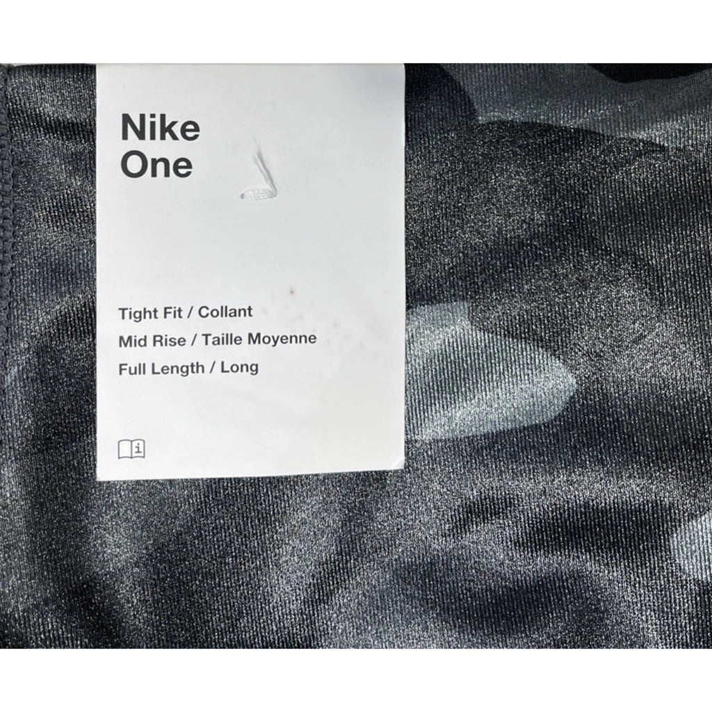 Nike Camo Leggings NEW Camouflage Dri Fit Full Length Mid Rise XL $70 Logo NWT