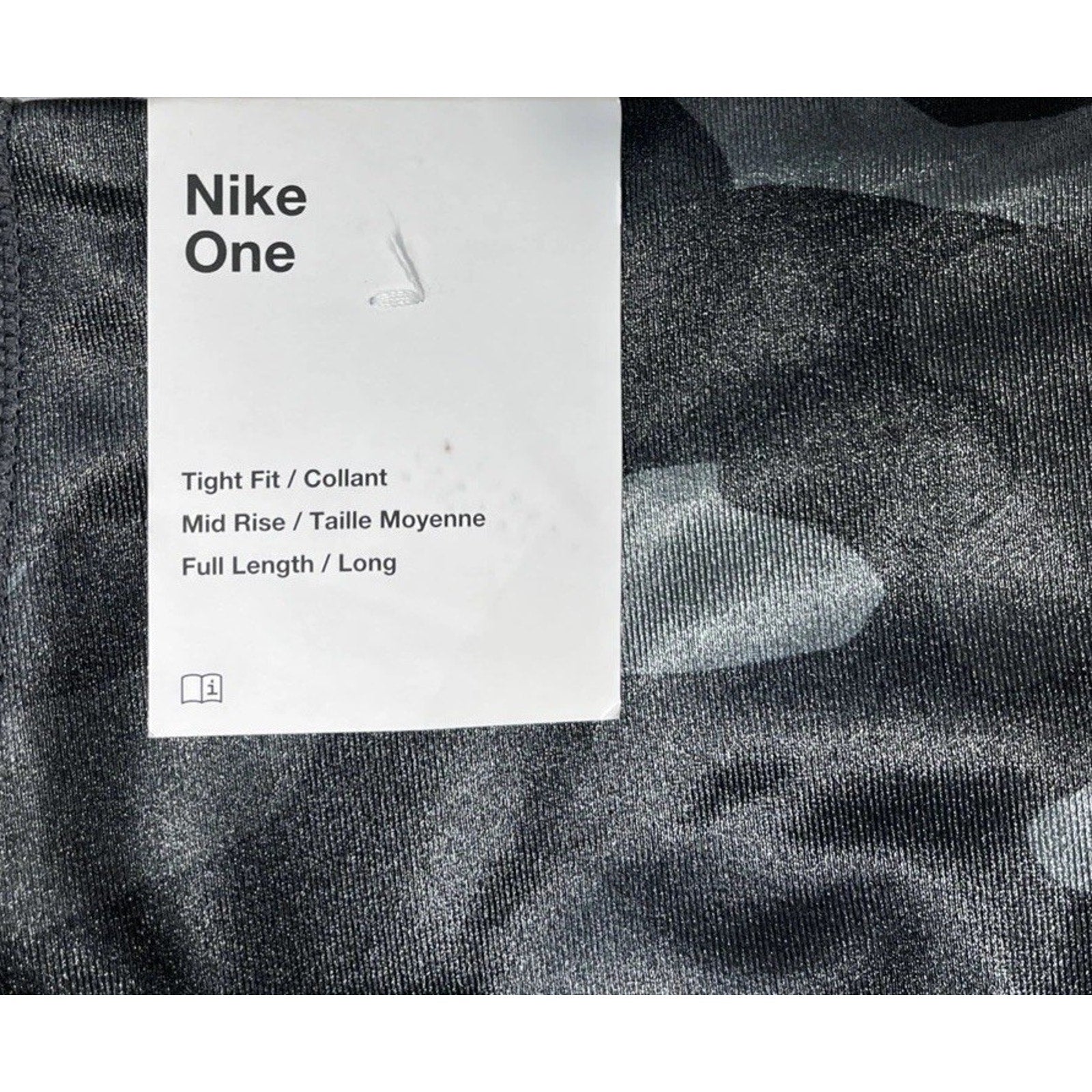 Nike Camo Leggings NEW Camouflage Dri Fit Full Length Mid Rise XL $70 Logo NWT